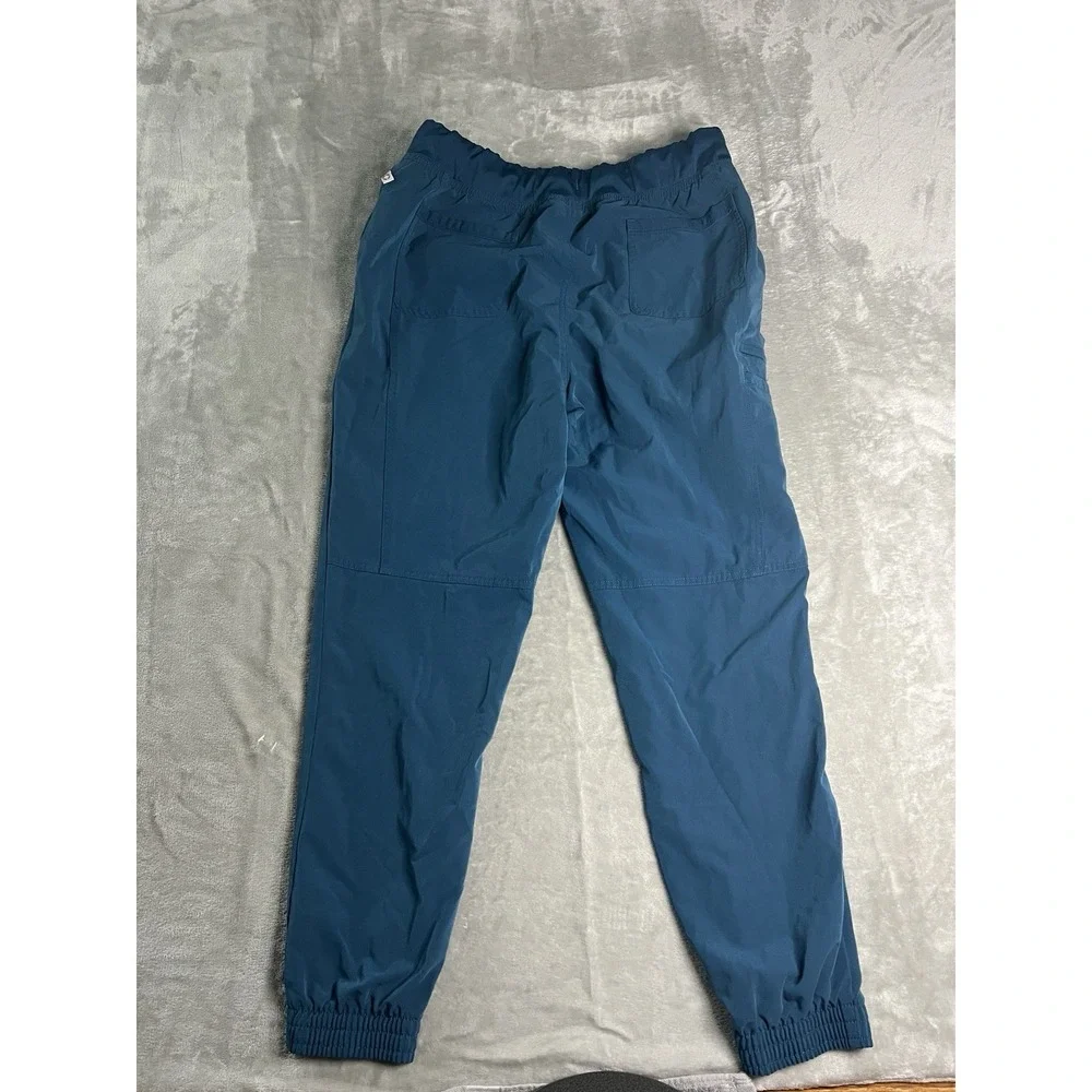 Euphoria Womens Scrubs Large Blue Jogger Drawstring Medical Uniform Cargo